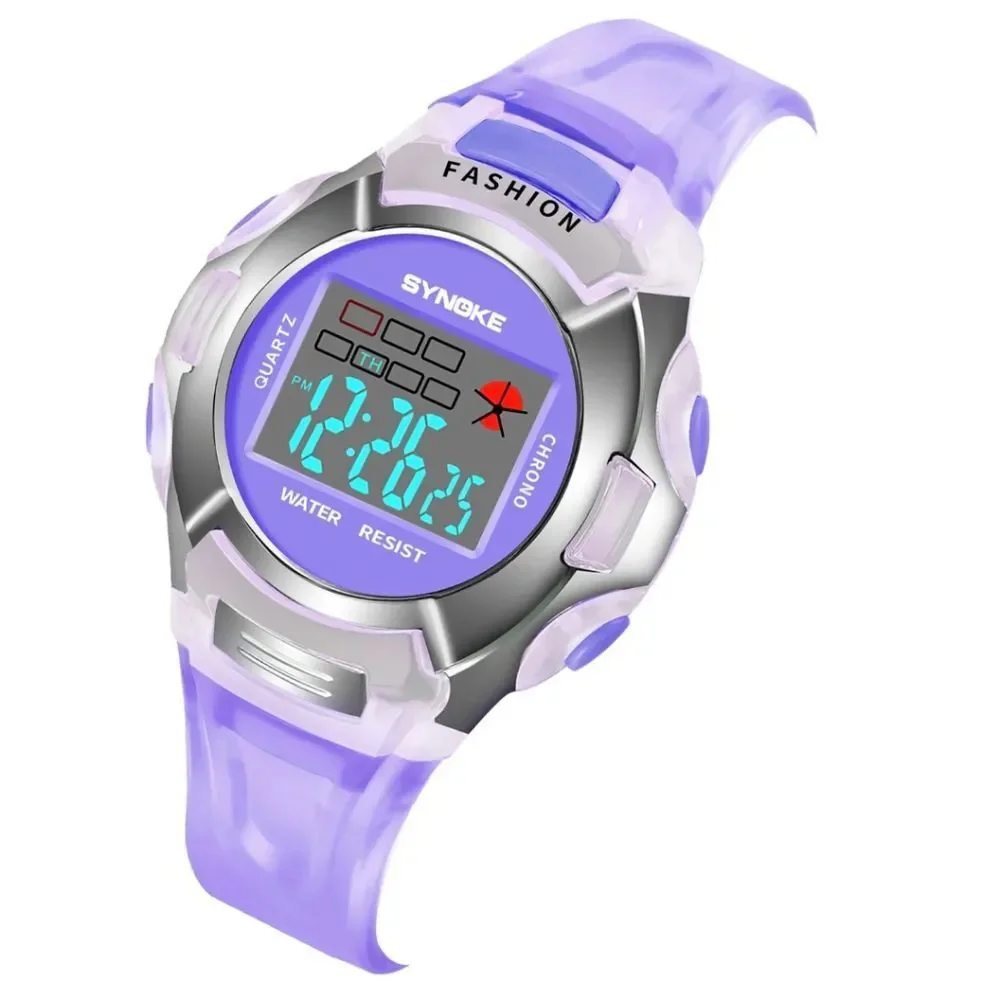 Kids Girls Digital Sport Watch Waterproof Electronic Watches Alarm Wristwatch US